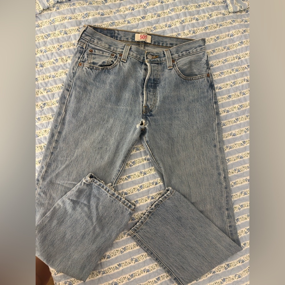 Vintage Levi's 501 Light Blue Jeans